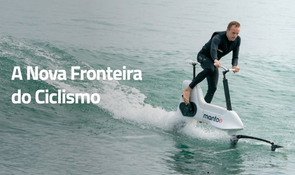 BICICLETA AQUÁTICA ELETRICA manta5 HYDROFOIL BIKE